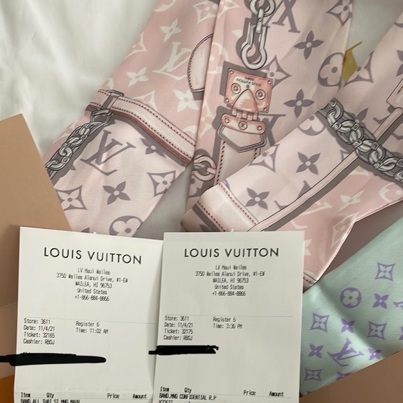 Louis Vuitton Bandeau Scarf - Confidential (Light Pink scarf only) - Picture 4 of 6
